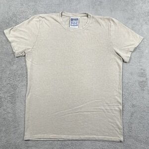 Jungmaven Shirt Mens Large Tee Hemp Cotton Crewneck American Made Beige